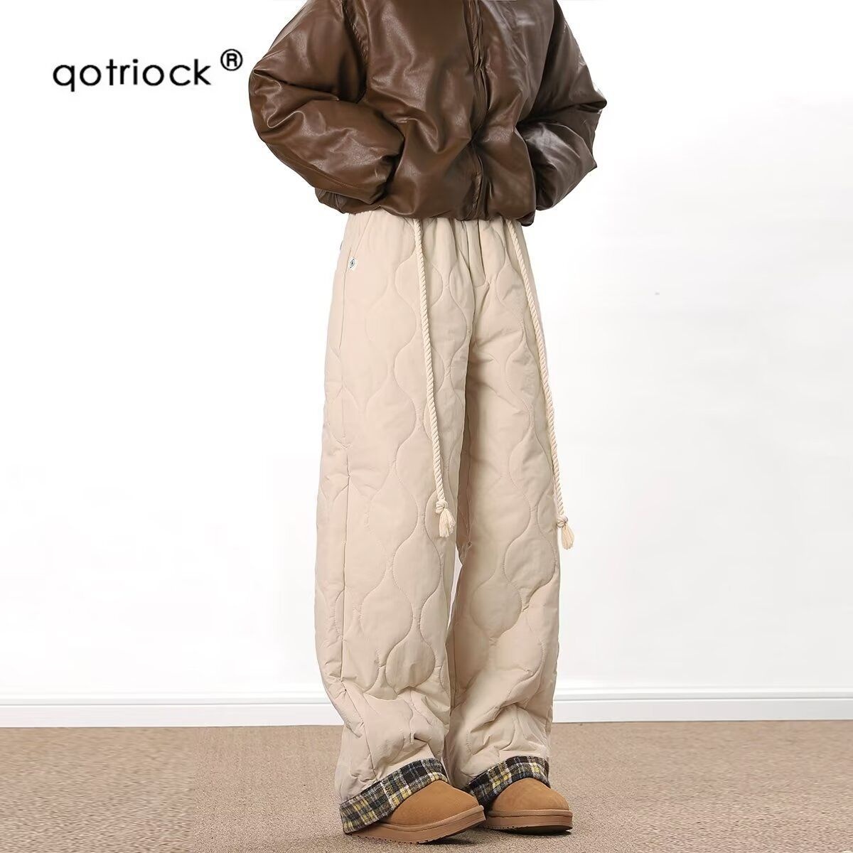 Pantalones de invierno informales, gruesos, impermeables, resistentes al viento y al esquí, de algodón con estampado de calabaza de calidad original (001). Estilo moderno para hombre._voghion.com