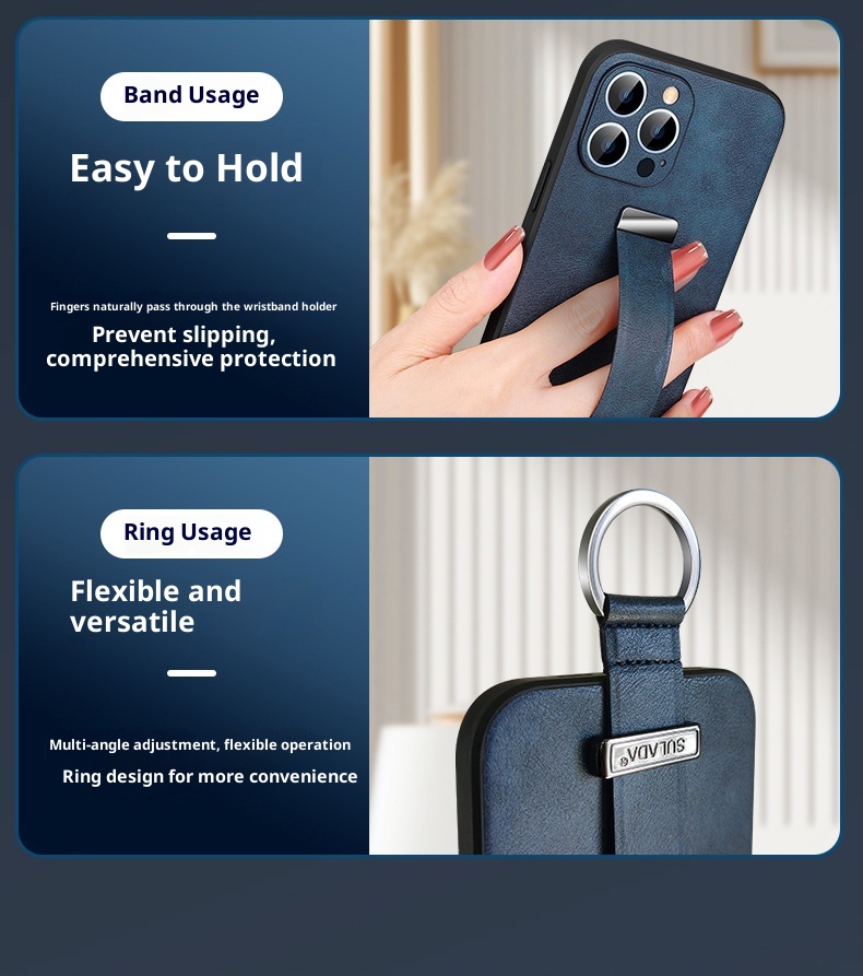 TechGlobe SULADA Trendy Cool Compatible With 15/14/13/12 Phone Case IPhone 15 Pro Max Leather Cover_voghion.com