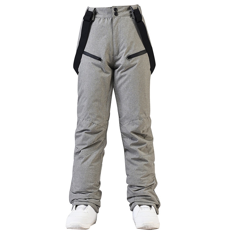001 New For Men Women With Straps, Winter Windproof, Waterproof, Warm, Thickened Snowboard And Snow Ski Pants_voghion.com