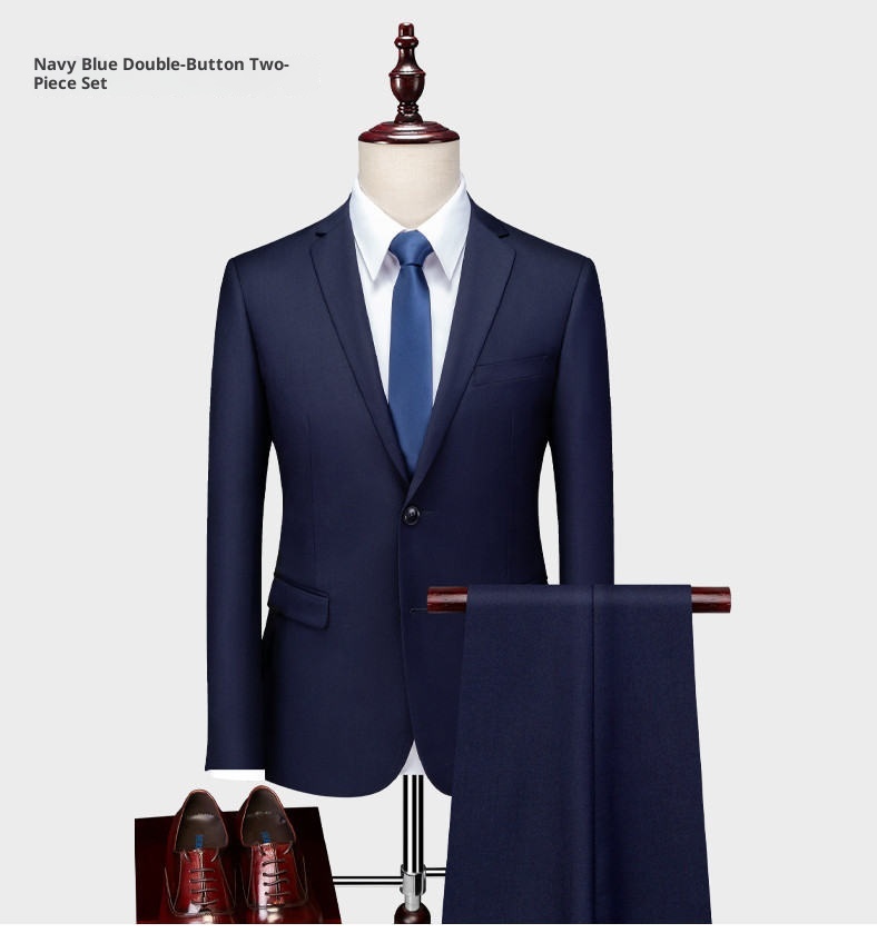 QFV507045555501<2 QFV507045555501<2 Business Casual Professional Suit Men's Trousers Groom Groomsman Tuxedo Vest Three-Piece Set New Style_voghion.com