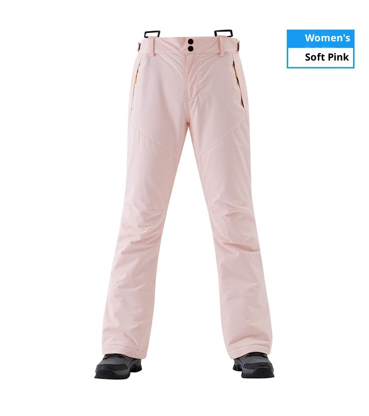 001 Takım Tek Çift Tahta Erkek ve Kadın Salopet Rüzgar Geçirmez Su Geçirmez Sıcak Kar Slim Fit Kore Kayak Pantolonu_voghion.com