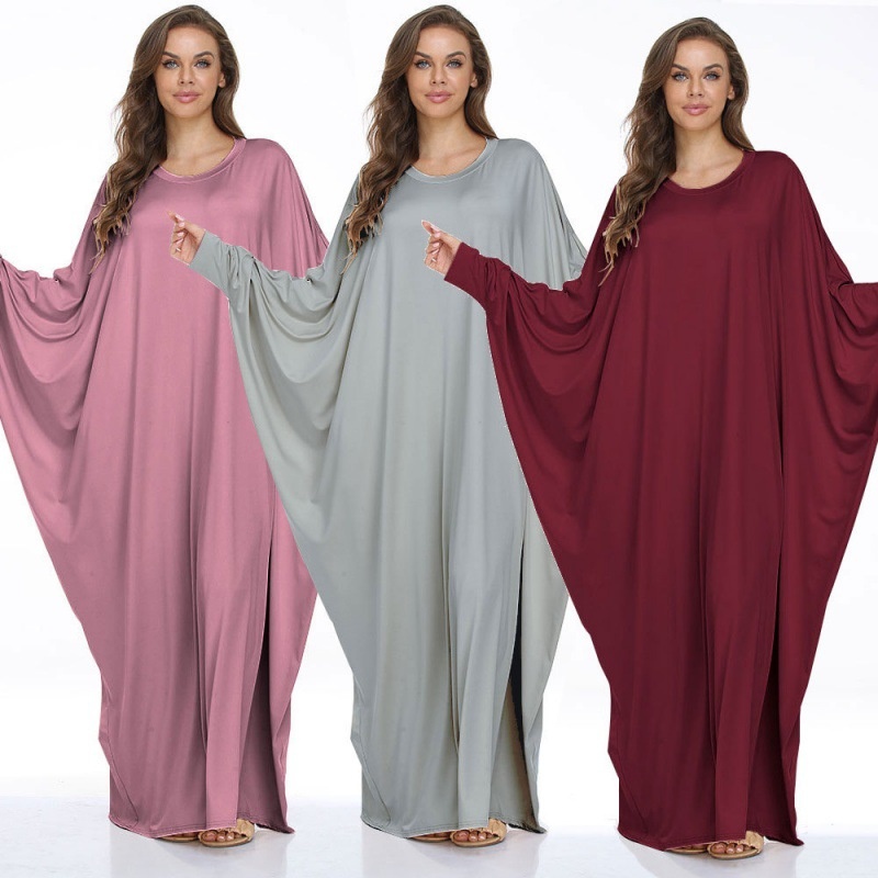 ChicShe Plus Size Women's Clothing Batwing Casual Dress Long Robe Cross-Border_voghion.com