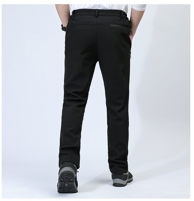 001 Outdoor Softshell For Men Women, Autumn And Winter Waterproof Windproof Breathable Hiking Ski Pants With Fleece Lining,_voghion.com