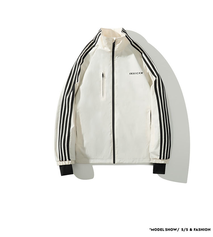 001 Cro-Border Hot-Selling Winter New Three-Stripe Suit Set Waterproof Windproof Stand Collar Jacket Fleece-Lined Ski_voghion.com