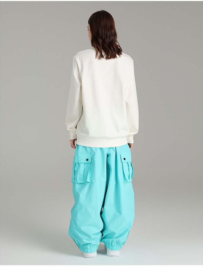 001 Xueyipai Traje de esquí y snowboard holgado, impermeable y cortavientos para hombre y mujer, pantalón para actividades al aire libre, cálido para invierno_voghion.com