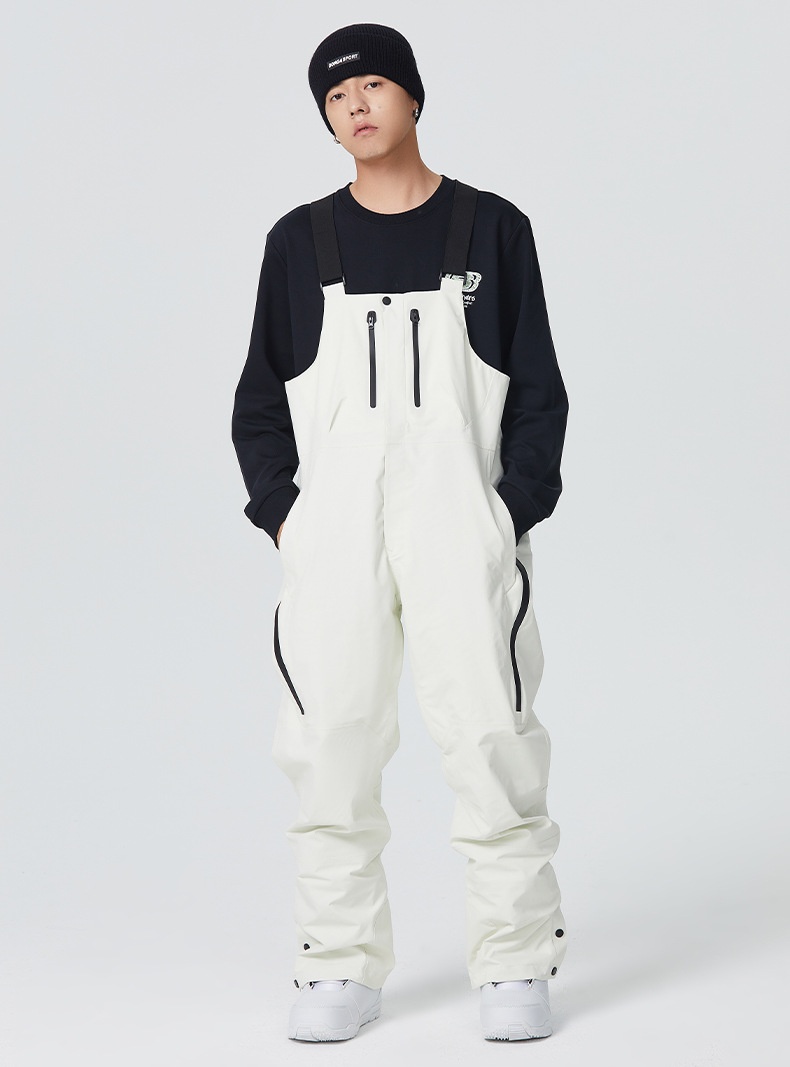 001 23-24 Schneesaison SEARIPE Snowboardanzug Latzhose für Damen und Herren Wasserdicht Verdickt Warm 3L_voghion.com