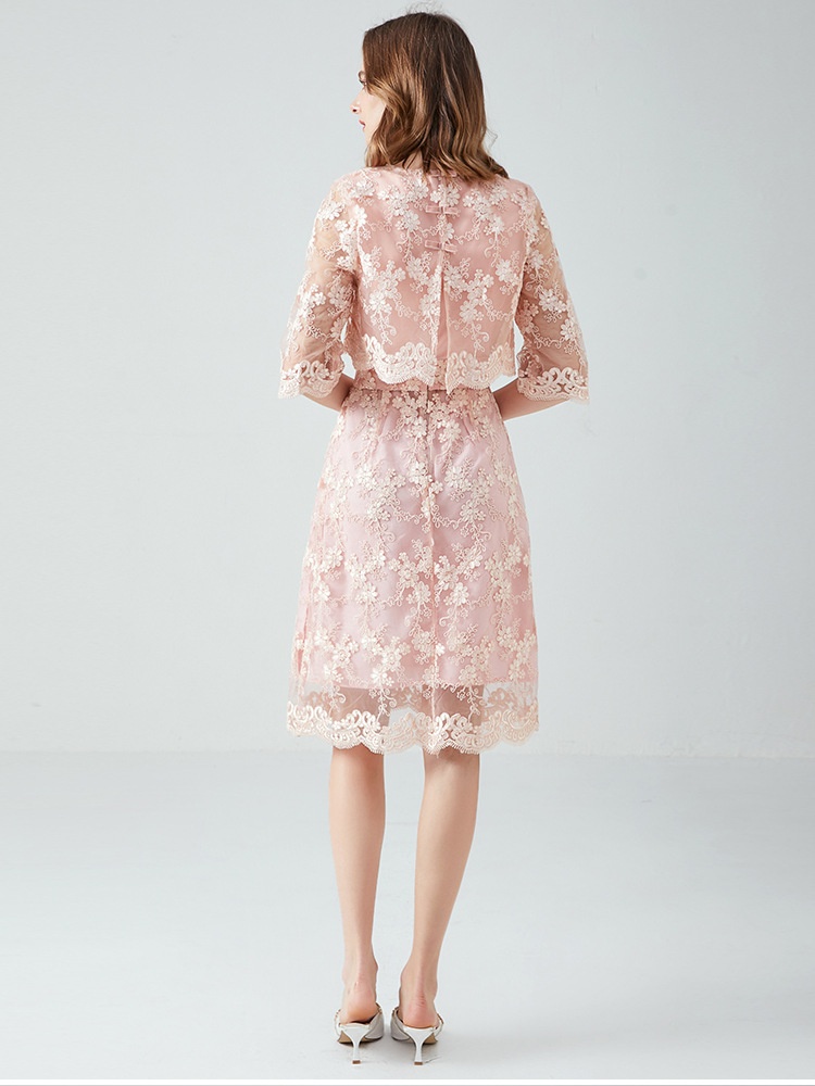 ChicShe Small Gown European And American Socialite Sweet Fairy Lace Dress Plus Size Autumn New Style_voghion.com