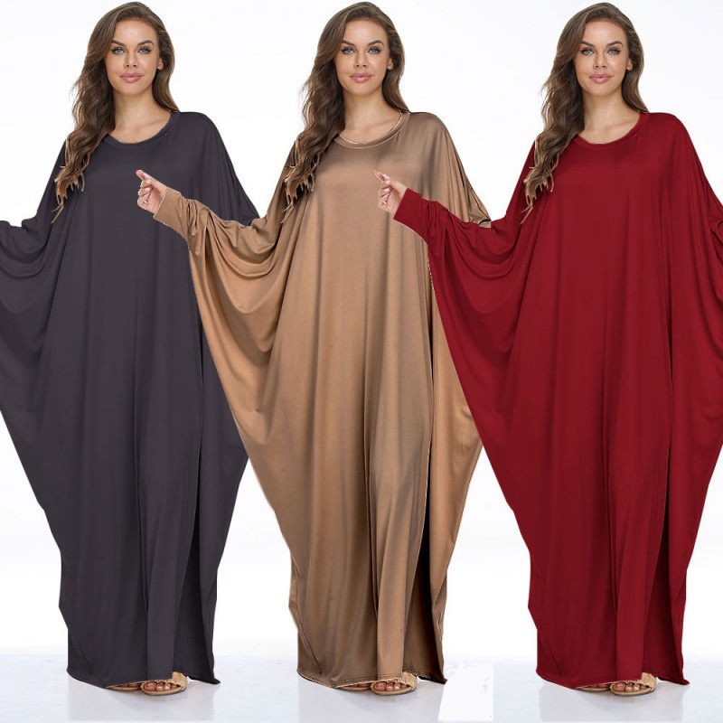 ChicShe Plus Size Women's Clothing Batwing Casual Dress Long Robe Cross-Border_voghion.com