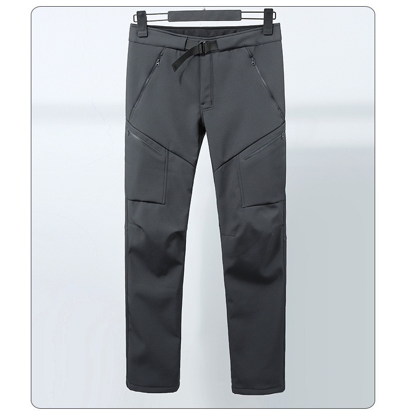 001 Pantaloni da sci impermeabili antivento da uomo, foderati in pile termico, per l'autunno e l'inverno_voghion.com