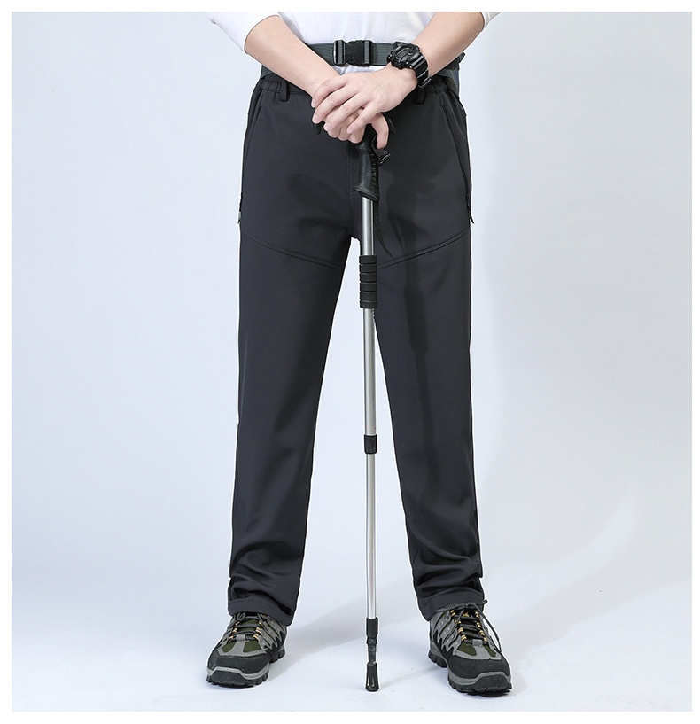 001 Outdoor Softshell For Men Women, Autumn And Winter Waterproof Windproof Breathable Hiking Ski Pants With Fleece Lining,_voghion.com