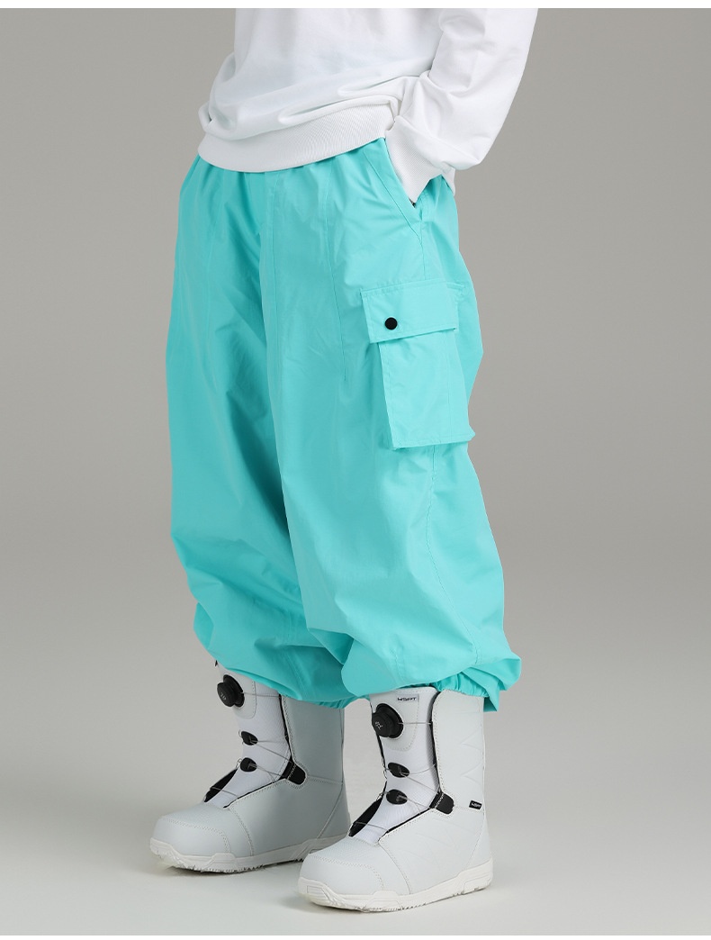 001 Xueyipai Traje de esquí y snowboard holgado, impermeable y cortavientos para hombre y mujer, pantalón para actividades al aire libre, cálido para invierno_voghion.com