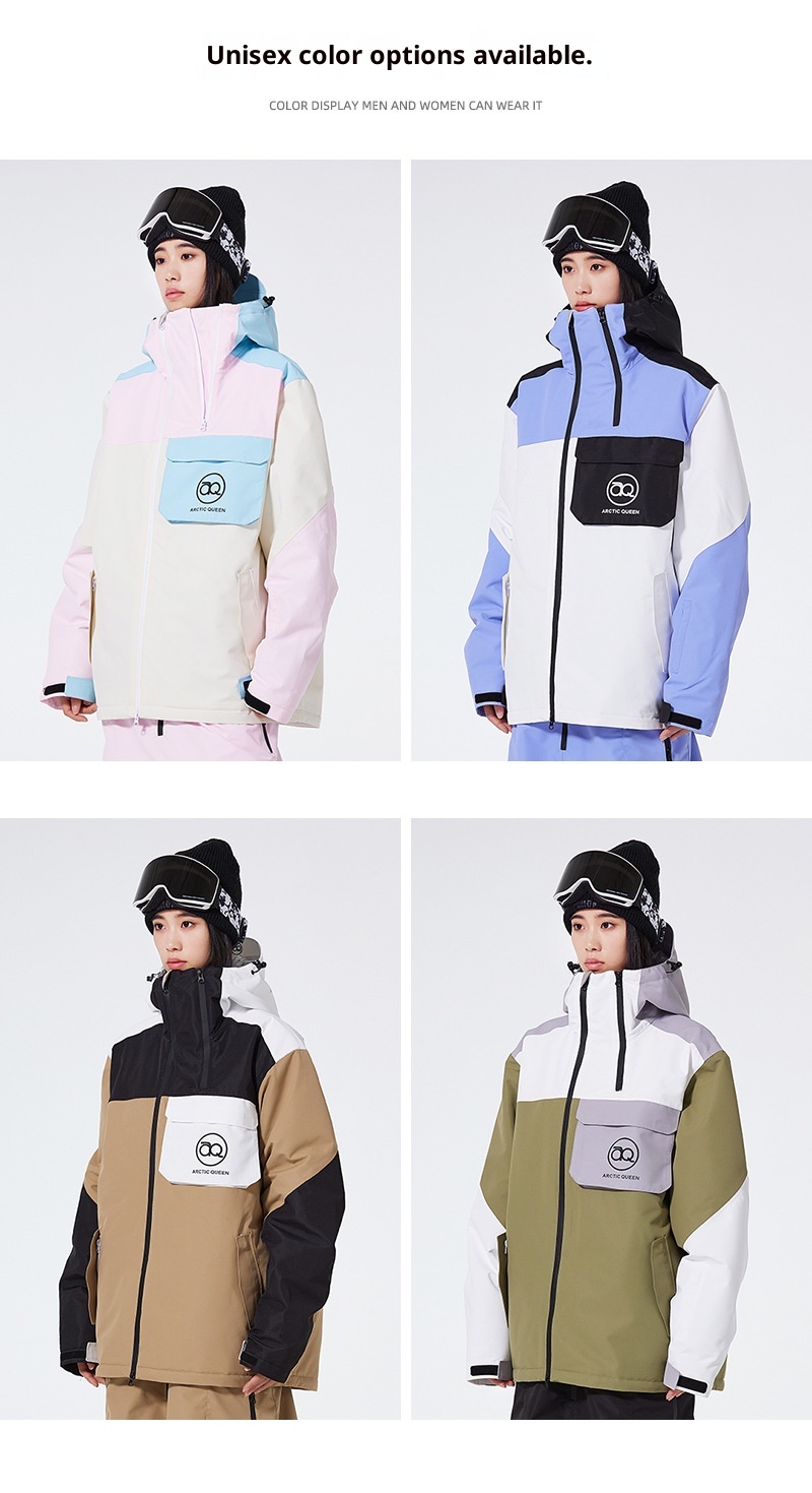 001 Zestaw dla par, męski, damski, zimowy, wodoodporny, ciepły, snowboardowy i narciarski, styl transgraniczny_voghion.com