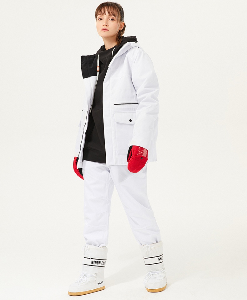 001 New Men's Women's Single And Double Board Ski Wear-Resistant Strap Winter Outdoor Waterproof Wind-Legged One-Piece Snow_voghion.com