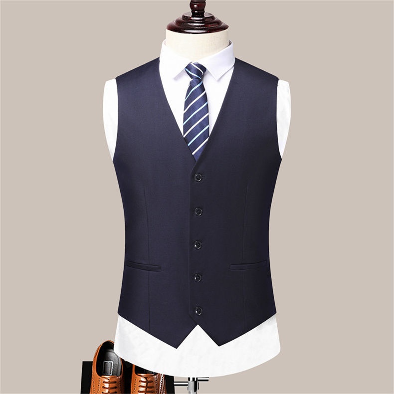 QFV507045555501<2 QFV507045555501<2 Business Casual Professional Suit Men's Trousers Groom Groomsman Tuxedo Vest Three-Piece Set New Style_voghion.com