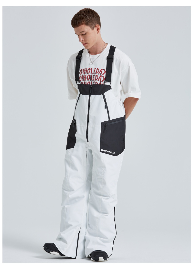 001 2023 Pantaloni da sci invernali alla moda in stile coreano per uomo e donna, impermeabili, caldi e da neve_voghion.com