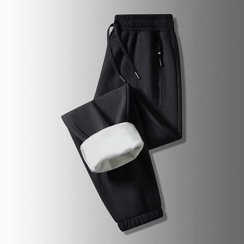 001 Spodnie trekkingowe damskie, wodoodporne, polarowe, turystyczne, plus size, chroniące przed zimnem, długie, męskie_voghion.com