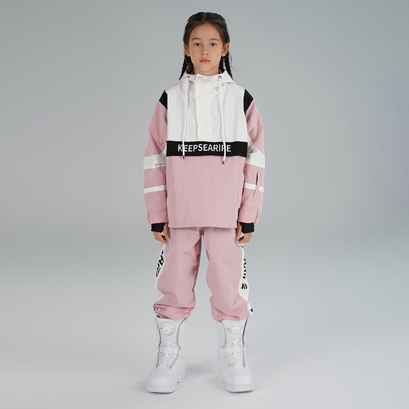 001 Xueyipai Zestaw dziecięcy dla chłopców i dziewcząt, wiatroodporny, wodoodporny, ciepły, duży zestaw spodni narciarskich dla dzieci_voghion.com