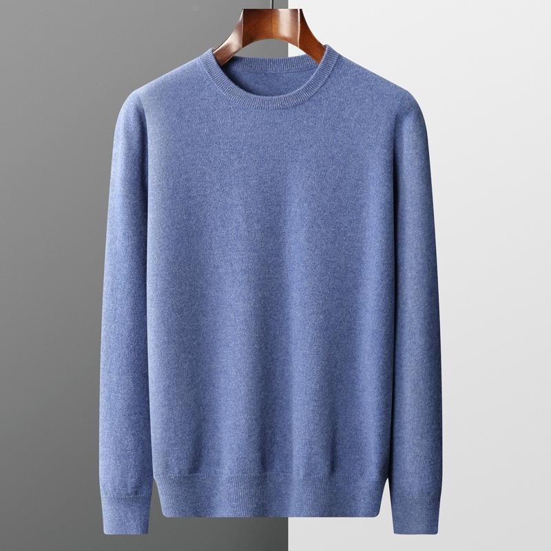 ragazzo Ragazzo Ragazzo 25 Autunno Inverno Prima Linea Pronto da indossare Girocollo Maglione da uomo in lana tinta unita Pullover caldo e largo Base_voghion.com