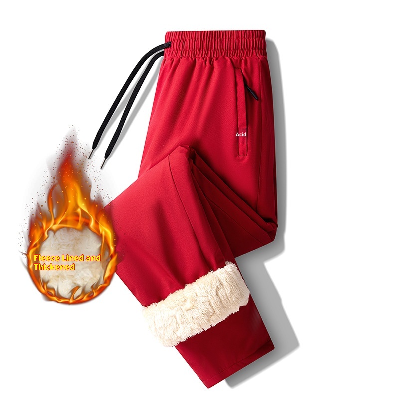 001 Roupa masculina de algodão para atividades ao ar livre, lã de cordeiro impermeável e à prova de vento para o inverno, forrada com lã grossa para esqui no nordeste dos EUA._voghion.com