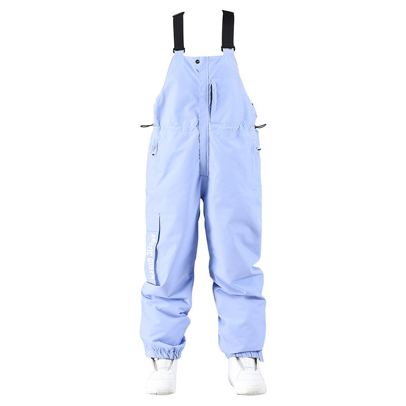 001 Ski Bib Unisex Oversized Winter Outdoor Warm Windproof Snowboard One-Piece Snow Pants_voghion.com