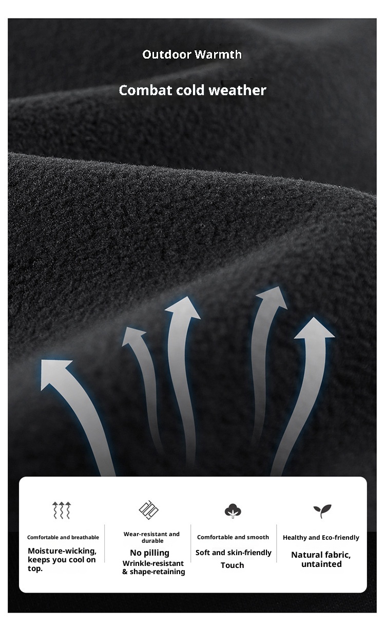 001 Outdoor Casual Long Windproof Watproof Thickened Cold-proof Warm Mountaineing Fleece Softshell Pants Men Autumn_voghion.com