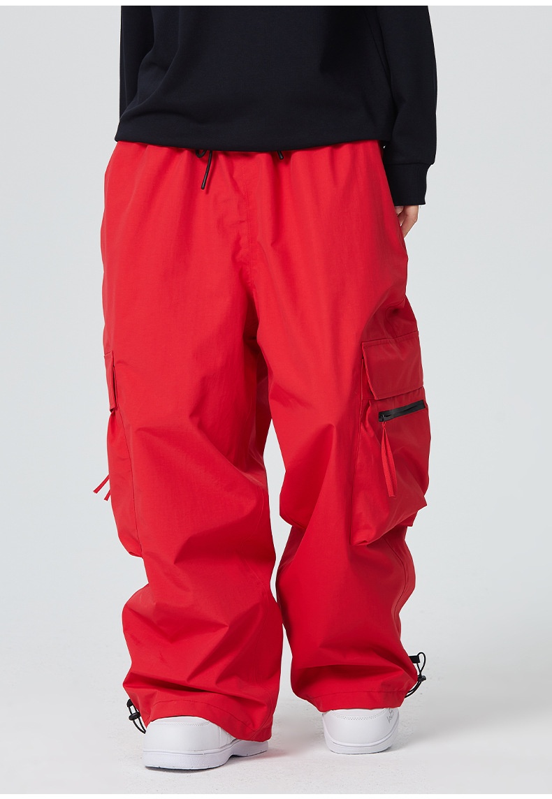 Pantalon de ski imperméable et ample Snowy Pie Fully Glued pour femme, modèle double board professionnel pour homme._voghion.com