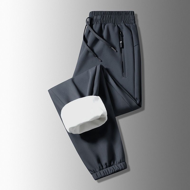 001 Spodnie trekkingowe damskie, wodoodporne, polarowe, turystyczne, plus size, chroniące przed zimnem, długie, męskie_voghion.com