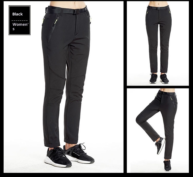 001 Outdoor Softshell Herren Fleecegefüttert Winter Winddicht Wasserdicht Warm Wander Skihose Damen Leicht_voghion.com