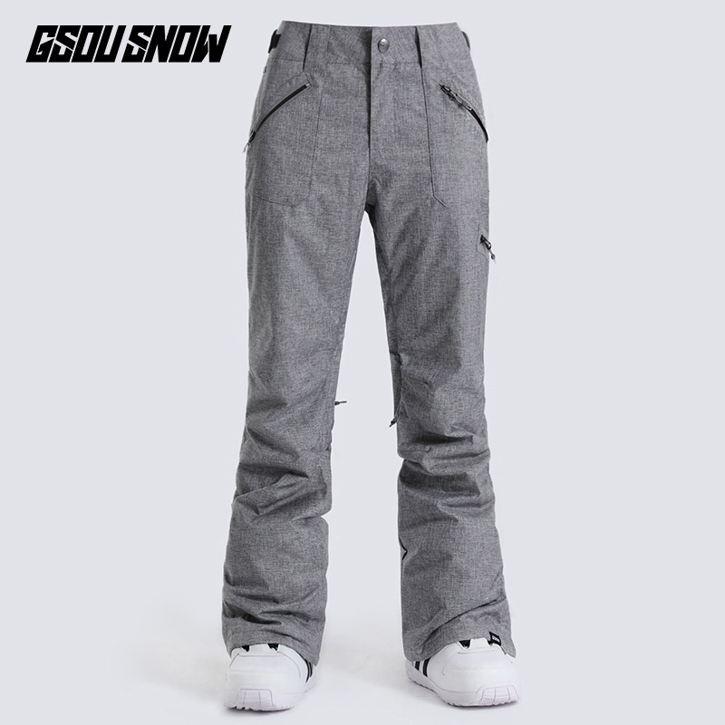 001 Gsousnow Damen Winddicht Wasserdicht Warm Atmungsaktiv Skianzug Snowboard Schneehose Slim Fit Trendy_voghion.com
