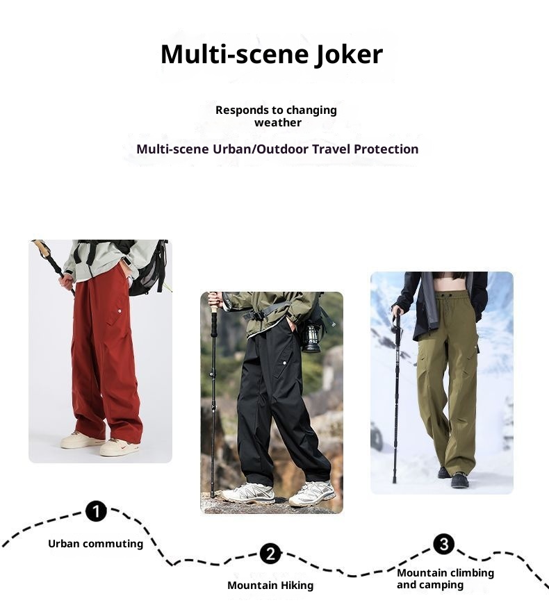 Pantaloni da sci invernali antivento impermeabili e antifreddo, spessi e foderati in pile termico, 001 Northeast Harbin Town, per uomo e donna_voghion.com