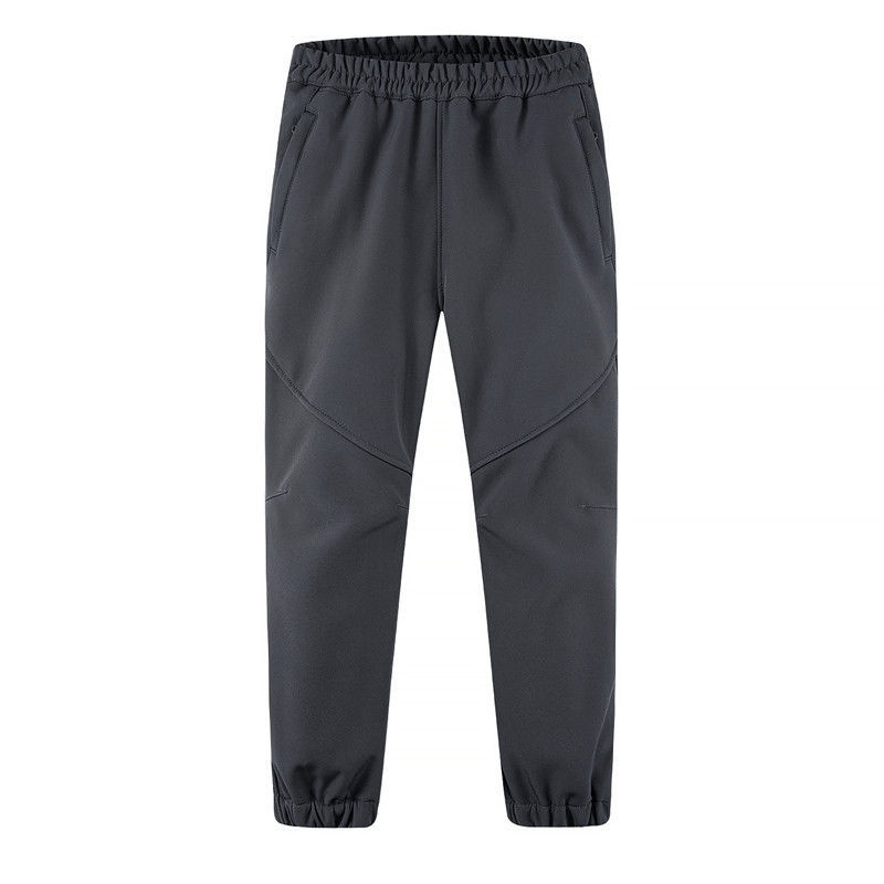 001 Spodnie narciarskie dla dzieci Outdoor Soft Shell dla chłopców i dziewcząt, sportowe, polarowe, ciepłe, wiatroszczelne, wodoodporne, oddychające, joggersy_voghion.com