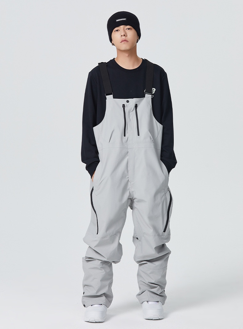 001 23-24 Schneesaison SEARIPE Snowboardanzug Latzhose für Damen und Herren Wasserdicht Verdickt Warm 3L_voghion.com