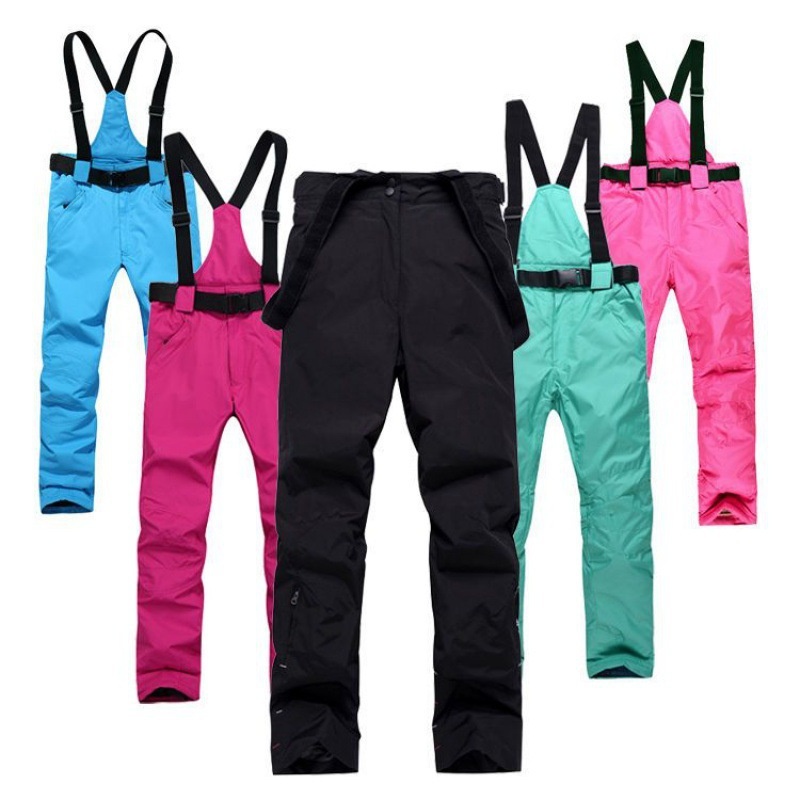 001 Salopette da sci per uomo e donna, invernale, antivento, in caldo cotone, con una o due tavole staccabili._voghion.com