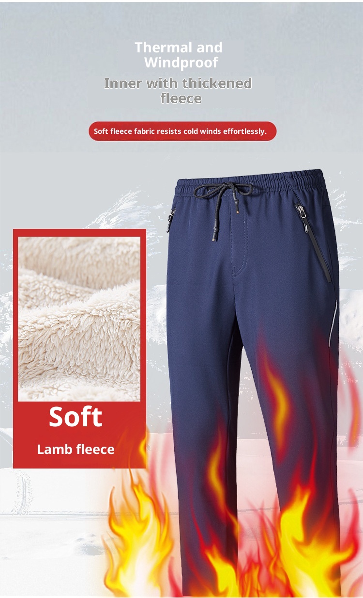 001 Tantu Herren Outdoor Winter Softshell Fleece gefüttert Verdickt Winddicht Wasserdicht Wander-Thermo-Skihose für Damen_voghion.com