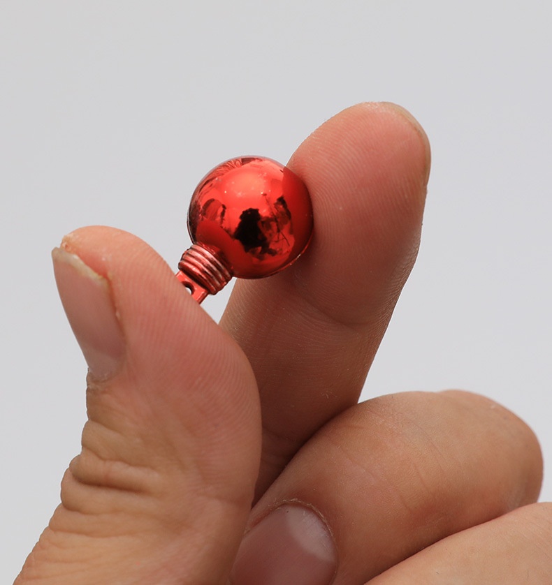 Lillian galvanisierte dekorative 1,5 cm Mini-Hängekugeln, Weihnachtsbaumschmuck, 48 Stück_voghion.com