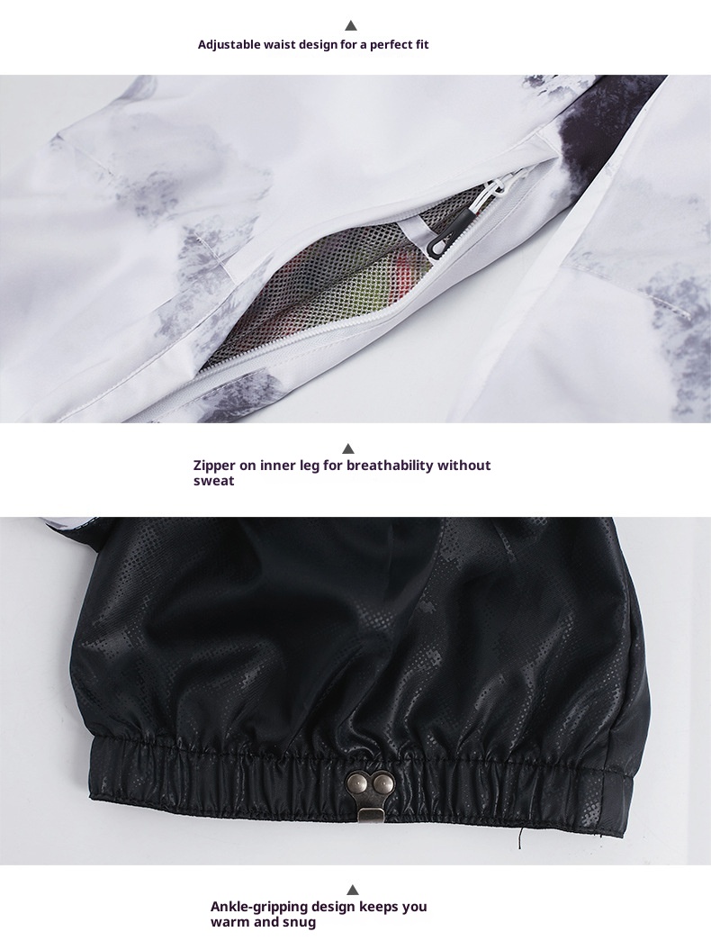 001 Gsousnow Damen Winddicht Wasserdicht Warm Atmungsaktiv Skianzug Snowboard Schneehose Slim Fit Trendy_voghion.com