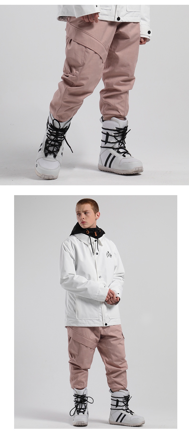 001 Smain New Snow Men, Windproof, Waterproof, Warm, Durable, Leg-Tighten Pants, Jogger Pants For Snowboard And_voghion.com