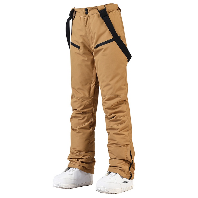 001 New For Men Women With Straps, Winter Windproof, Waterproof, Warm, Thickened Snowboard And Snow Ski Pants_voghion.com