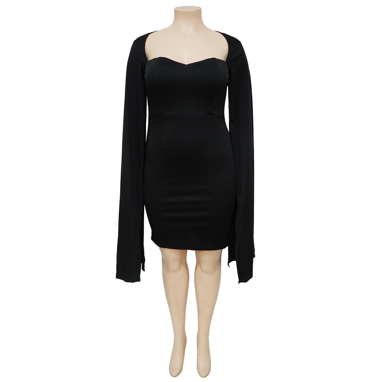 ChicShe N7733 Europäische und amerikanische Plus-Size-Damenmode Herbst/Winter Neu Modisch Elegant Bodycon Crossborder Quelle_voghion.com