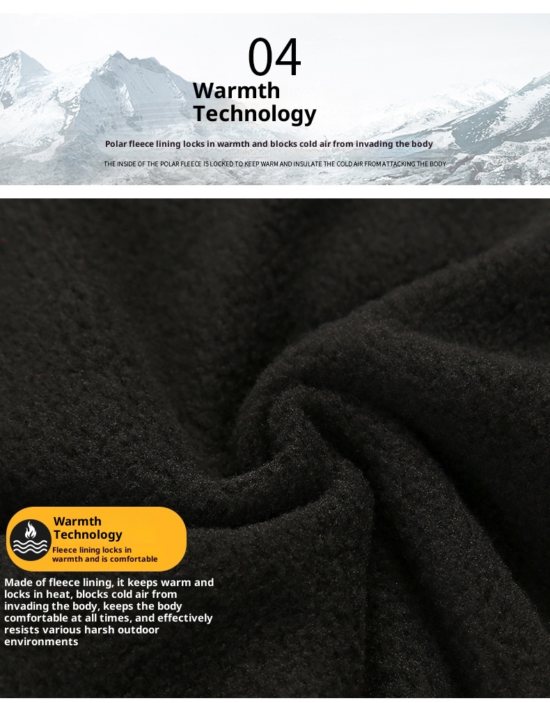 001 Outdoor Softshell Autumn Winter Men Women Fleece Lined Warm Cotton Ski Windproof Waterproof Hiking Pants With Logo_voghion.com