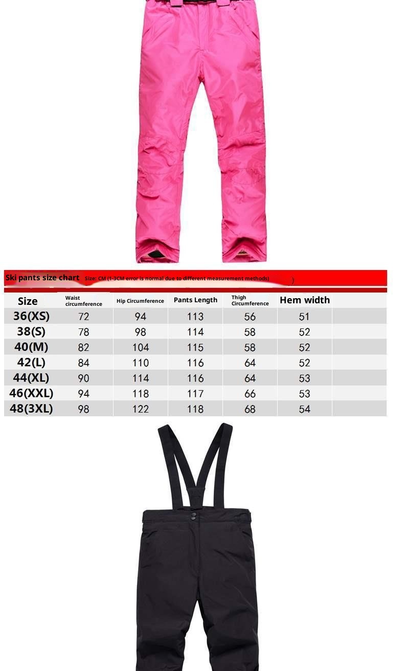 001 Salopette da sci per uomo e donna, invernale, antivento, in caldo cotone, con una o due tavole staccabili._voghion.com