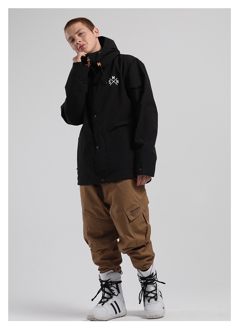 001 Smain New Snow Men, Windproof, Waterproof, Warm, Durable, Leg-Tighten Pants, Jogger Pants For Snowboard And_voghion.com