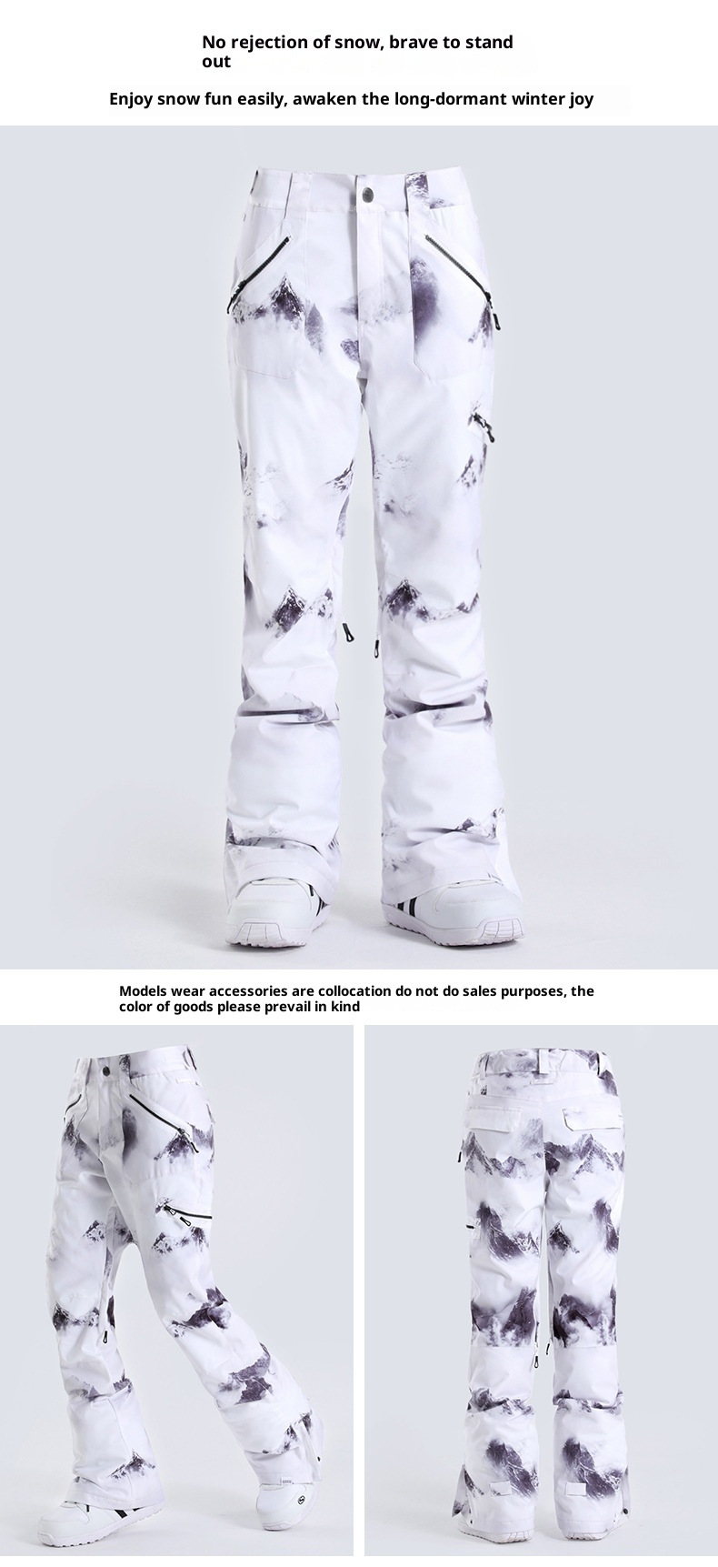 001 Gsousnow Damen Winddicht Wasserdicht Warm Atmungsaktiv Skianzug Snowboard Schneehose Slim Fit Trendy_voghion.com