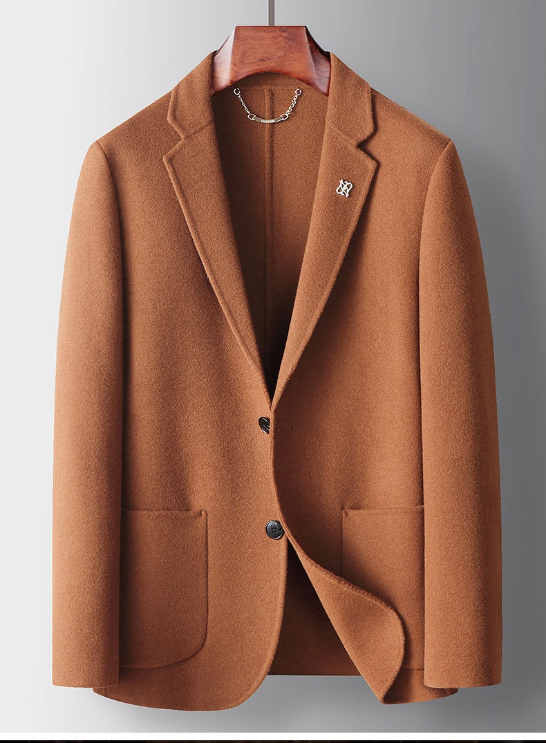 7045555501<2 QFV507045555501<2 Giacca da uomo in pura lana fatta a mano autunno inverno 2025, tinta unita, stile business, bifacciale_voghion.com