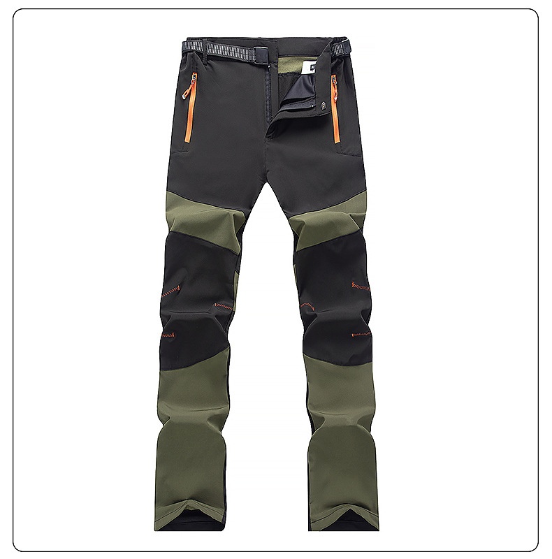 001 Outdoor Winter Frühling Herbst Unisex Winddichte Wasserdichte Wanderhose Color Block Slim Ski Soft Shell Hose 202_voghion.com