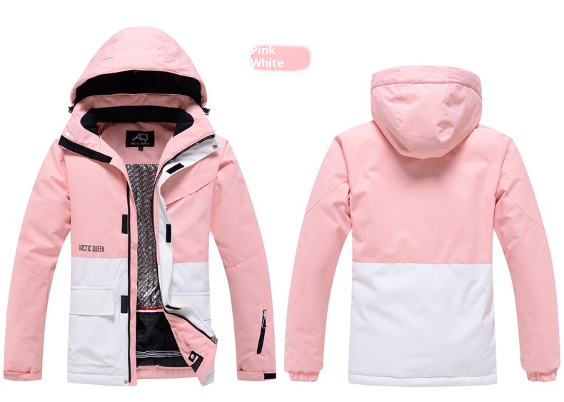 001 Suit Set For Men And Women Couples Winter Windproof Water-Resistant Warm Snowboard Snow Ski Pants Korean Version_voghion.com