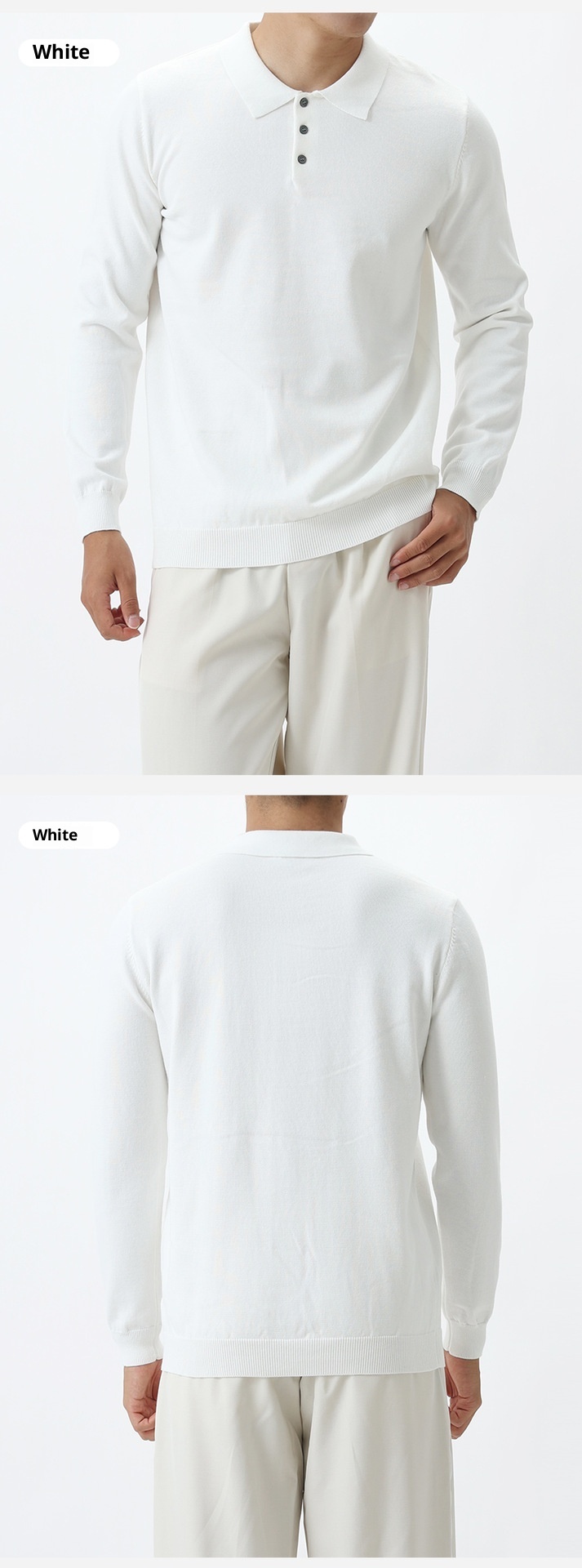 Polo-Strickpullover im Old-Money-Stil für Herren mit Umlegekragen – ein lässiges und vielseitiges Langarmshirt für Herbst und Winter._voghion.com