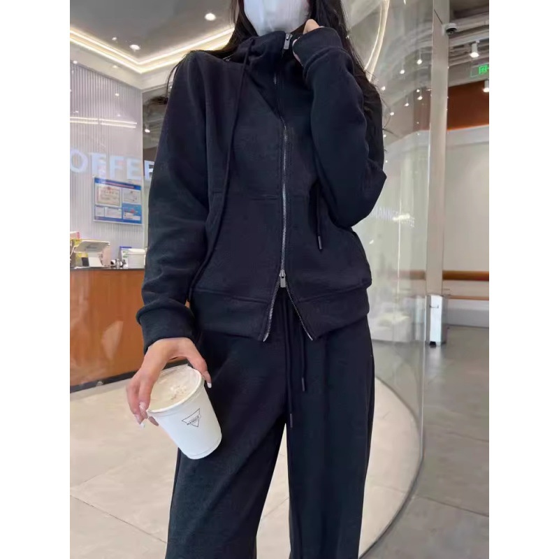 ChicShe European Station Autumn Women's Fashion New Plus Size Loose Hooded Cardigan Fashionable Sweet And Spicy Commuting Outfit_voghion.com