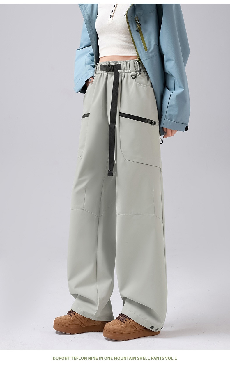 001 Camel 3-in-1 Softshell-Wanderhose für Damen, wind- und wasserdichte Outdoor-Hose für Herbst und Winter, Sport_voghion.com