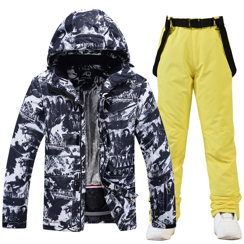 001 Neuer Anzug für Herren Winter Outdoor Winddicht Wasserabweisend Warm Verdickt Snowboard Schnee Ski Jacke und Hose_voghion.com